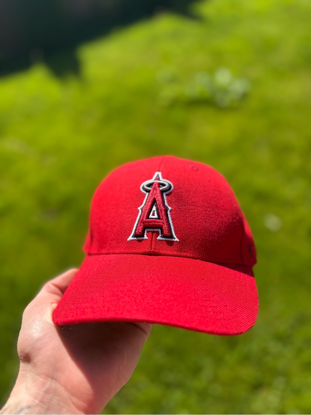 Los Angeles Angels Red Baseball Cap with Team Logo ‘47 brand strap back
